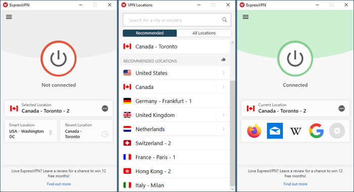 ExpressVPN app