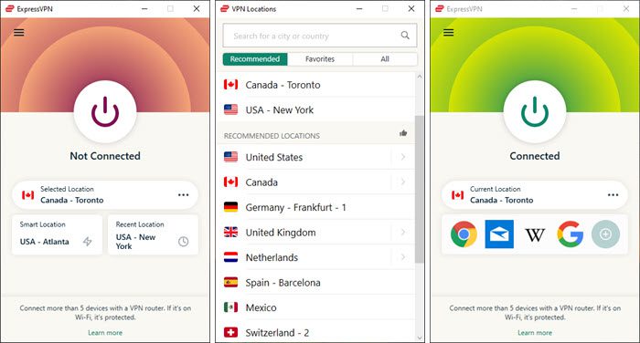 ExpressVPN app